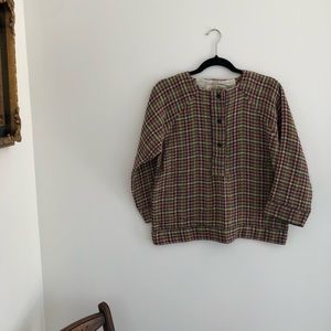 Ace & Jig Button down Henley | cotton double gauze | Posie | sz S